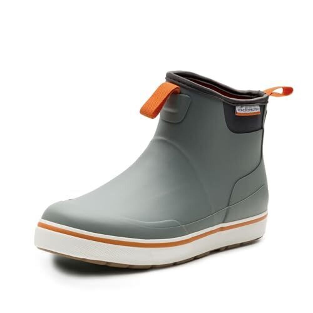 GRUNDENS MEN’S DECK-BOSS ANKLE BOOT | DURABLE, WATERPROOF, MONUMENT GREY, M 12